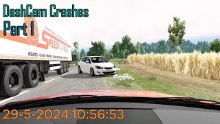 DashCam Crashes Part 1  BeamNGdrive [upl. by Kcirttap61]