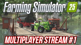 FARMING SIMULATOR 25 MULTIPLAYER 01  Stream 12112024 [upl. by Chon418]