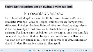 Bokrecension om en oväntad vänskap bok  مراجعة كتاب صداقة غير متوقعة [upl. by Engamrahc]