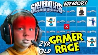 2 Year Old GAMER RAGE Chase Plays Skylanders Memory Match Mega Bloks Online Fun Activities [upl. by Oirotciv]