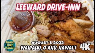 Leeward Drive Inn in Waipahu August 1 2022 Oahu Hawaii Good Hawaii Food [upl. by Nanah]