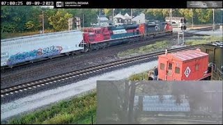 Griffith Tower Live Railcam  Griffith IN SteelHighway [upl. by Adiaj326]