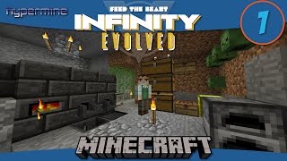 Minecraft Mods Getting started with Tinkers Construct and Turtles in FTB Infinity Evolved  E1 [upl. by Sivel283]