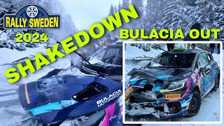 WRC RALLY SWEDEN 2024  SHAKEDOWN HIGHLIGHTS [upl. by Erdeid]