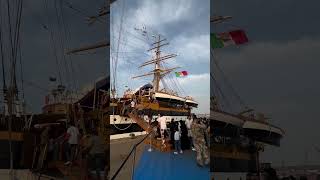 AMERIGO VESPUCCI Worlds most beautiful ship 93years old VILLAGGIO ITALIA amerigovespucci ship [upl. by Mirisola668]