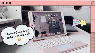 I Turned My iPad Into A Laptop  Alternative To Magic Keyboard  iPad Accessories From Shopee [upl. by Waylin]