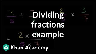 Dividing fractions example  Fractions  PreAlgebra  Khan Academy [upl. by Ivanah]