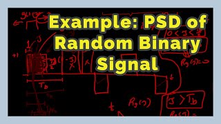 Power Spectral Density using Autocorrelation Function  Random Binary Signal Example [upl. by Galloway]