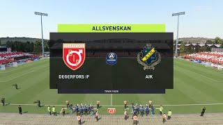 FIFA 22  Degerfors vs AIK  Allsvenskan Prediction  26062022  Gameplay [upl. by Silbahc276]