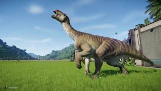 Testvideo Jurassic World Evolution All Iguanodon Skins [upl. by Helbonnas111]