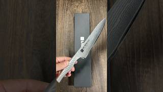 Shimomura UNRYU Damascus Santoku Knife 160mm with All Stainess Handle [upl. by Gnirps348]