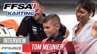 Meeting FFSA Karting  Interview Tom Meunier [upl. by Tatianna]