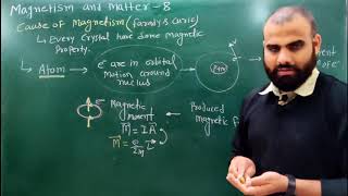 MAGNETISM AND MATTER 8  DIAMAGNETISM  PARAMAGNETISM  FEROMAGNETSM [upl. by Eissert905]