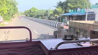 Bus cabin ride  Bodinayakanur to Theni Road  Solamalai transports busride buscabinride theni [upl. by Yenaffit276]