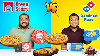 OvenStory Vs Dominos Pizza  Food Comparison  Pizza Challenge  Viwa Food World [upl. by Ynnaf269]