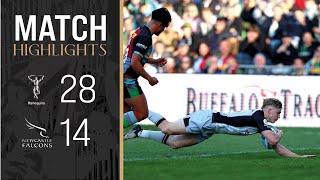 DEFEAT ON THE ROAD  Match Highlights Harlequins v Newcastle Falcons [upl. by Mode]