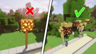 COMMENT FAIRE UN LAMPADAIRE MINECRAFT AUTOMATISÉ ET FONCTIONNEL  Tuto Minecraft Facile 2022 [upl. by Anoek]