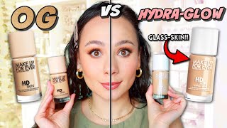 NEW MAKEUP FOREVER HD SKIN HYDRA GLOW FOUNDATION THE ANSWER TO GLASS SKIN 🗣️ [upl. by Akemal]