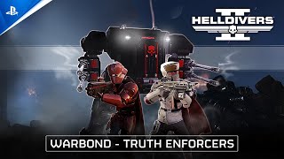 Helldivers 2  Truth Enforcers Warbond  PS5 amp PC Games [upl. by Adnoved409]