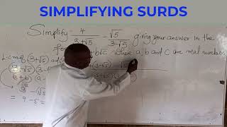 SIMPLIFYING SURDS [upl. by Atika]