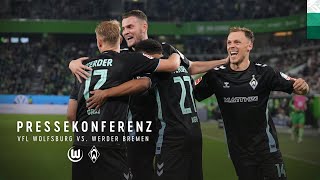 VfL Wolfsburg  SV Werder Bremen 24 I  Pressekonferenz  SV Werder Bremen [upl. by Ssitnerp]