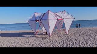 Woodbine Beach Toronto Art Installation winterstation woodbinebeach arts [upl. by Hagep853]