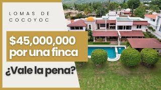 ¿Por 45 millones vale la pena esta Finca en Lomas de Cocoyoc [upl. by Larimor]