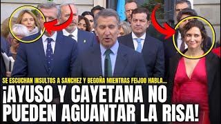 🤣Una CÁMARA PILLA la REACCIÓN de AYUSO y CAYETANA al OIR los INSULTOS a SÁNCHEZ en la Constitución🤣 [upl. by Hokanson]