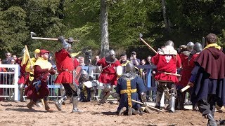 POLAND v SWEDEN in Medieval Armoured Combat 10 v 10 during the IMCF World Championships 2018 [upl. by Beryle783]