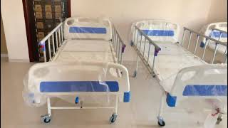 Hospital Semi Fowler Bed ABS Panels amp side railing [upl. by Akinom]