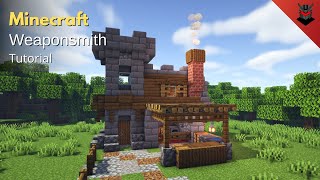 Minecraft How to Build a Medieval Weaponsmiths House  Weaponsmith House Tutorial [upl. by Eugor144]