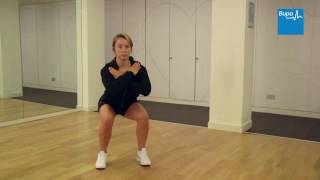 How to do a bodyweight squat  Bupa Health [upl. by Fred]