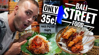 INCREDIBLE Indonesian Street Food in Bali FOR ONLY 35¢ Exploring Denpasars Best Nasi Jinggo [upl. by Aillimac]