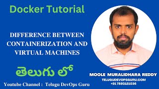 Difference between Containerization and virtual machines in Telugu Telugu DevOps Guru  Moole [upl. by Vidal]