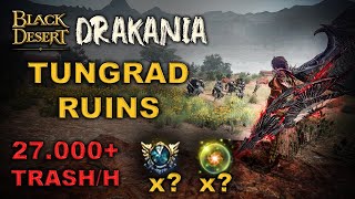 🐲 BDO  Tungrad Ruins After BSR Changes Drakania Awakening  Combo Addons  27000 Lv2  10 Events [upl. by Ahsie]