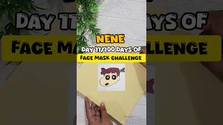 Nene face mask  how to make Nene  Cartoon nene mask  shinchan character facemask nene shinchan [upl. by Hathaway50]