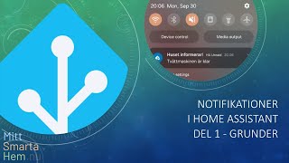 Notifikationer i Home Assistant del 1  Notifikationsgrupper [upl. by Edobalo]