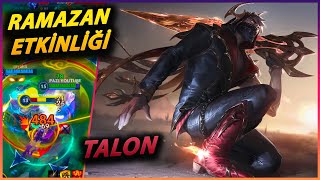 WILD RIFT RAMAZAN ÖZEL ETKİNLİĞİ  TALON JUNGLE TEK ATAN BUILD [upl. by Camarata413]