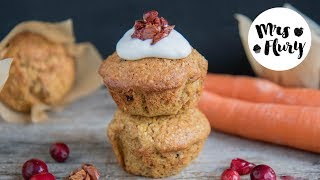 Karotten Muffins ohne weissen Zucker glutenfrei backen [upl. by Harrow]