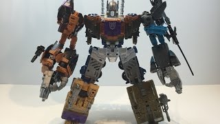 UW07 Unite Warriors Decepticon Combaticons Combiner Bruticus with Blast Off Review [upl. by Eikcid]