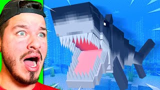 I Fooled My Friend using SHARKS in Minecraft [upl. by Elokkin157]