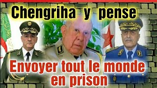 Algérie  Chengriha y pense sérieusement pour sauver sa propre peau Envoyer tout le monde en prison [upl. by Suolkcin]