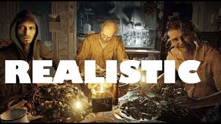 Resident Evil 7  Dinner table scene but its so REALISTIC [upl. by Ahsilahk]