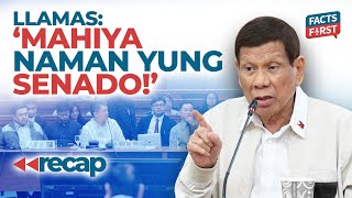 Ronald Llamas Mahiya naman ang Senado kumpara sa Quad Com [upl. by Fabien727]