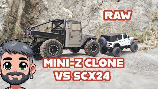 RC scaler  miniz vs SCX24  raw [upl. by Nnylram]