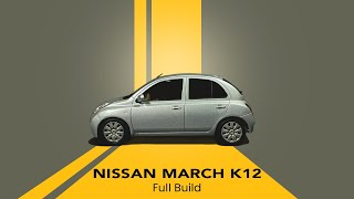 Building a 124 Nissan March K12 Model Kit Under 10 Mins [upl. by Feirahs]