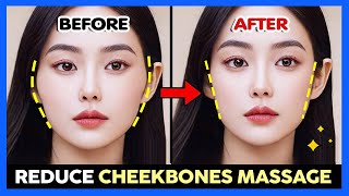 ✨ GET SMALL FACE amp REDUCE CHEEKBONES MASSAGE  Cheekbones smaller Reduce a wide face [upl. by Oric]