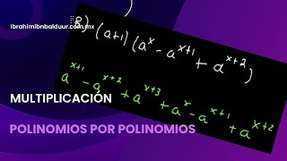 Multiplicación de polinomios por polinomios [upl. by Benjamin]