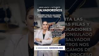 PODERES PARA EL SALVADOR DESDE USA FÁCIL Y RÁPIDO [upl. by Trey764]