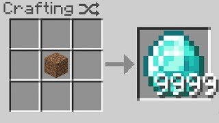 Turning DIRT Into DIAMOND In Minecraft [upl. by Trammel72]